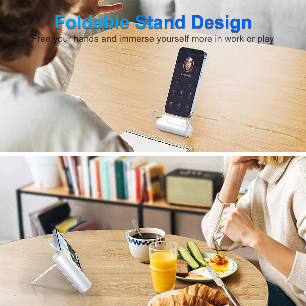 Coaxial Lightning Ruhong Power Bank Support Mobile Phone Holder Function Swift Shop USA