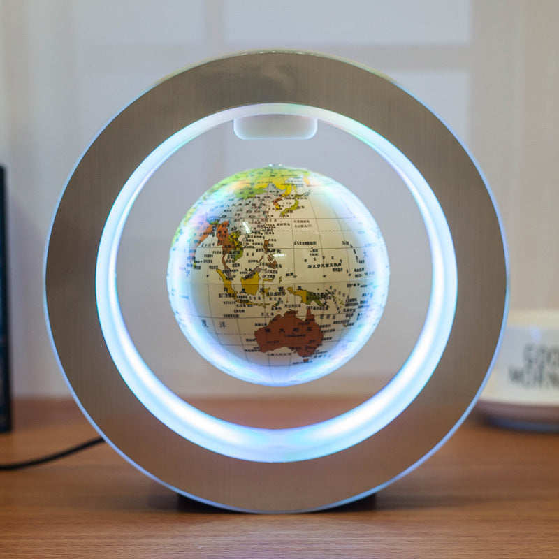 Round LED World Map Floating Globe Magnetic Levitation Light Anti Gravity Magic SwiftShop