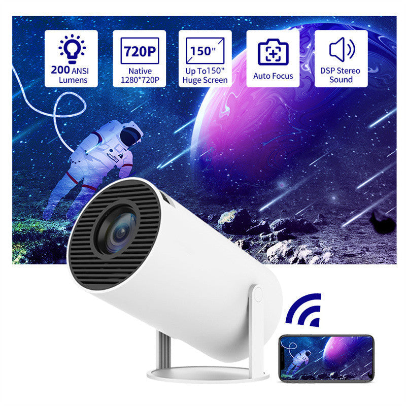 Portable Projector Small Straight Projector For Home Use 180 Degrees Projection Angle Automatic Focus Home Video Projector SwiftShop